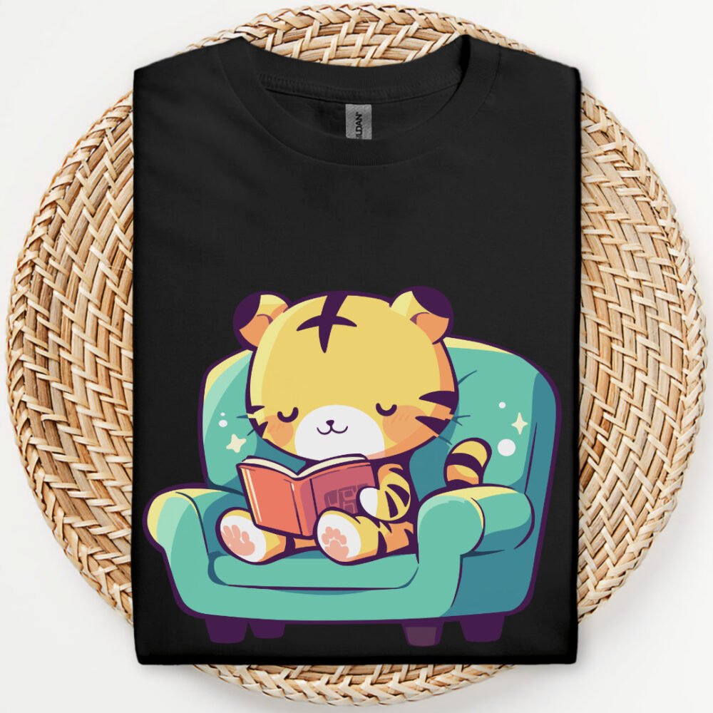 Kawaii Reading Cat